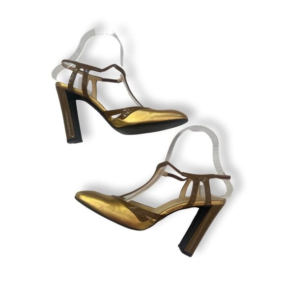 Vintage gold Prada heels size 38 - Picture 4 of 10